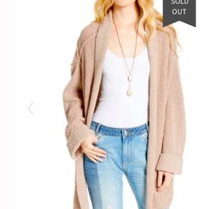 SOLD Free People Low Tide Cardigan in Rose size XS/S